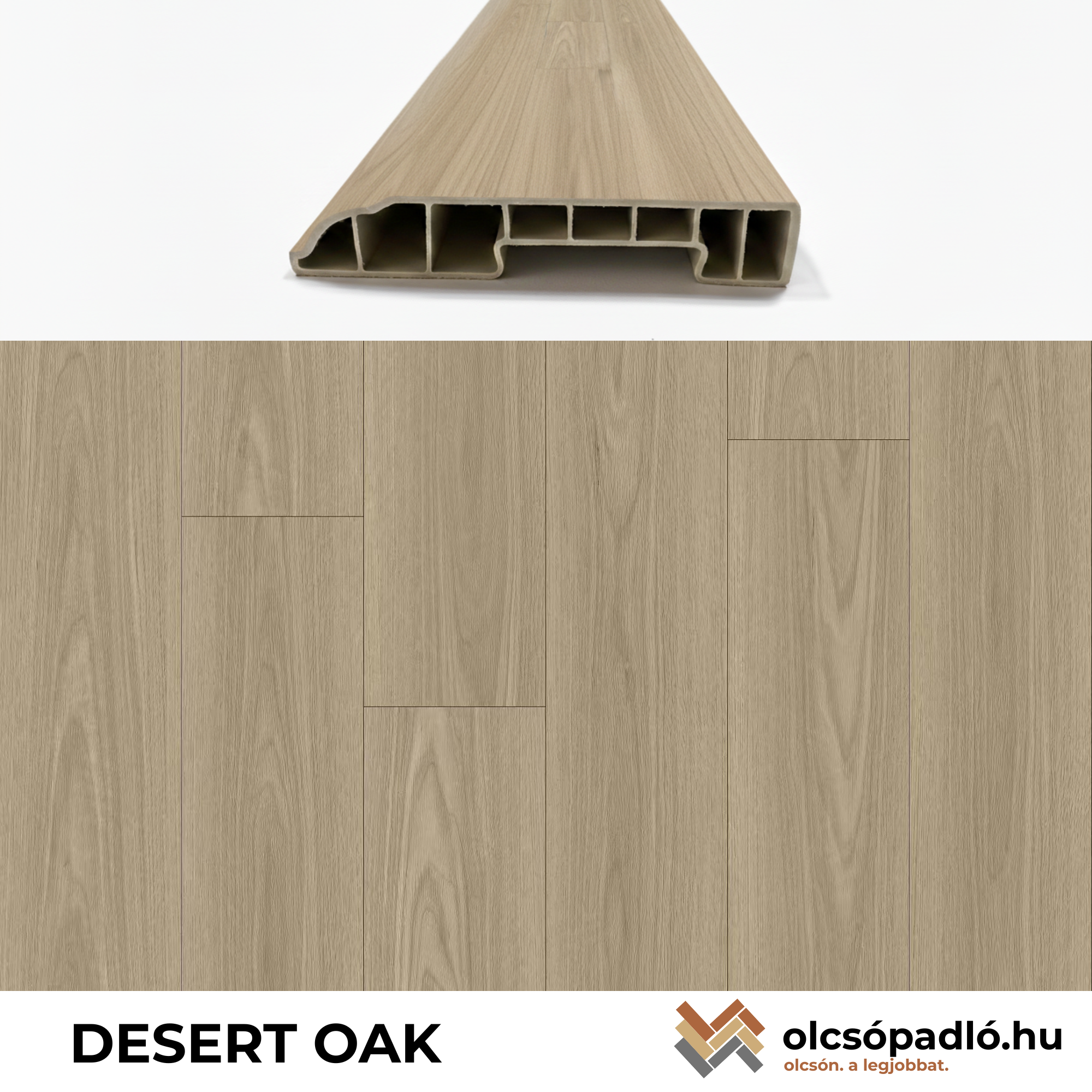 Padlószegély DESERT OAK - 2,4 m