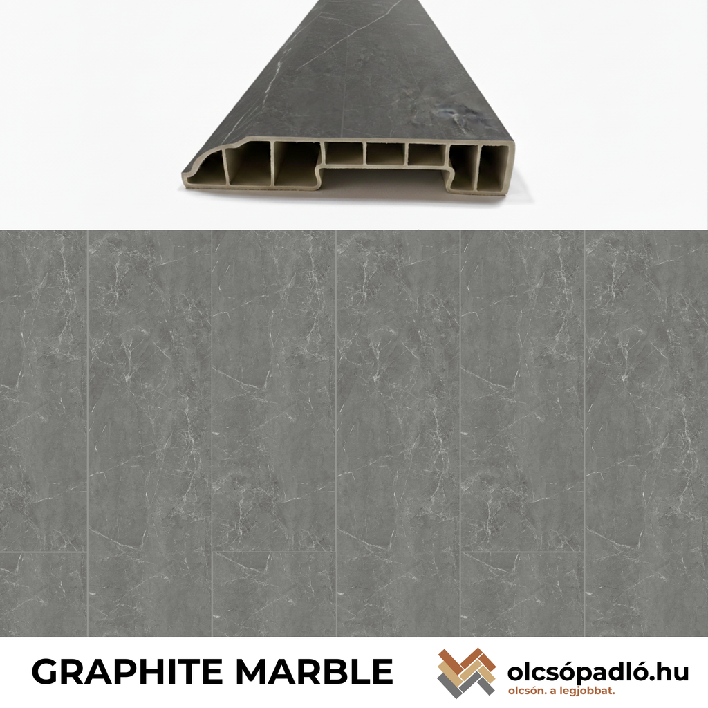Padlószegély GRAPHITE MARBLE - 2,4 m