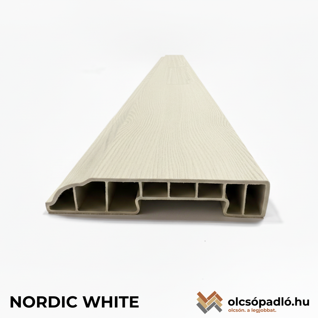 Padlószegély NORDIC WHITE - 2,4 m
