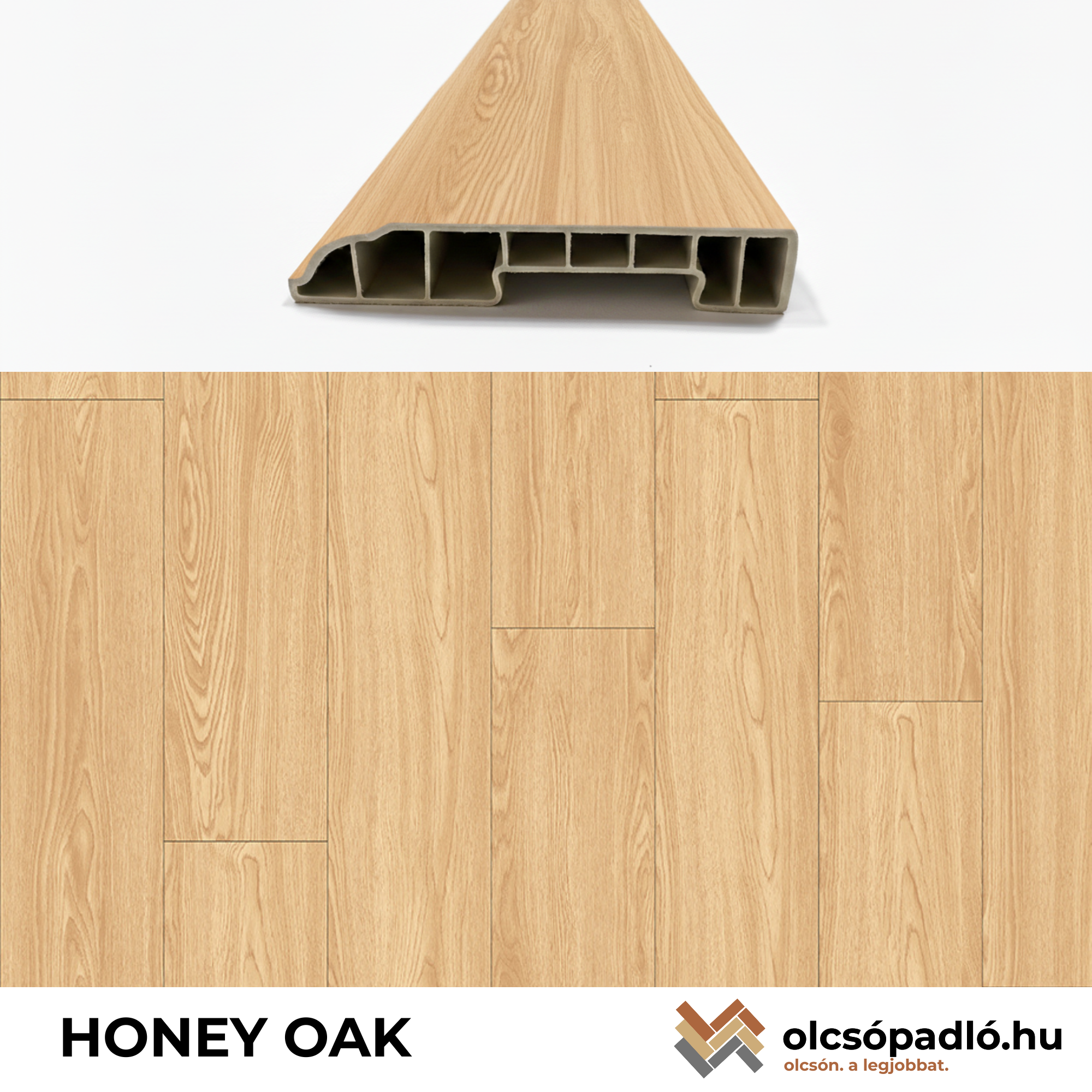 Padlószegély HONEY OAK - 2,4 m