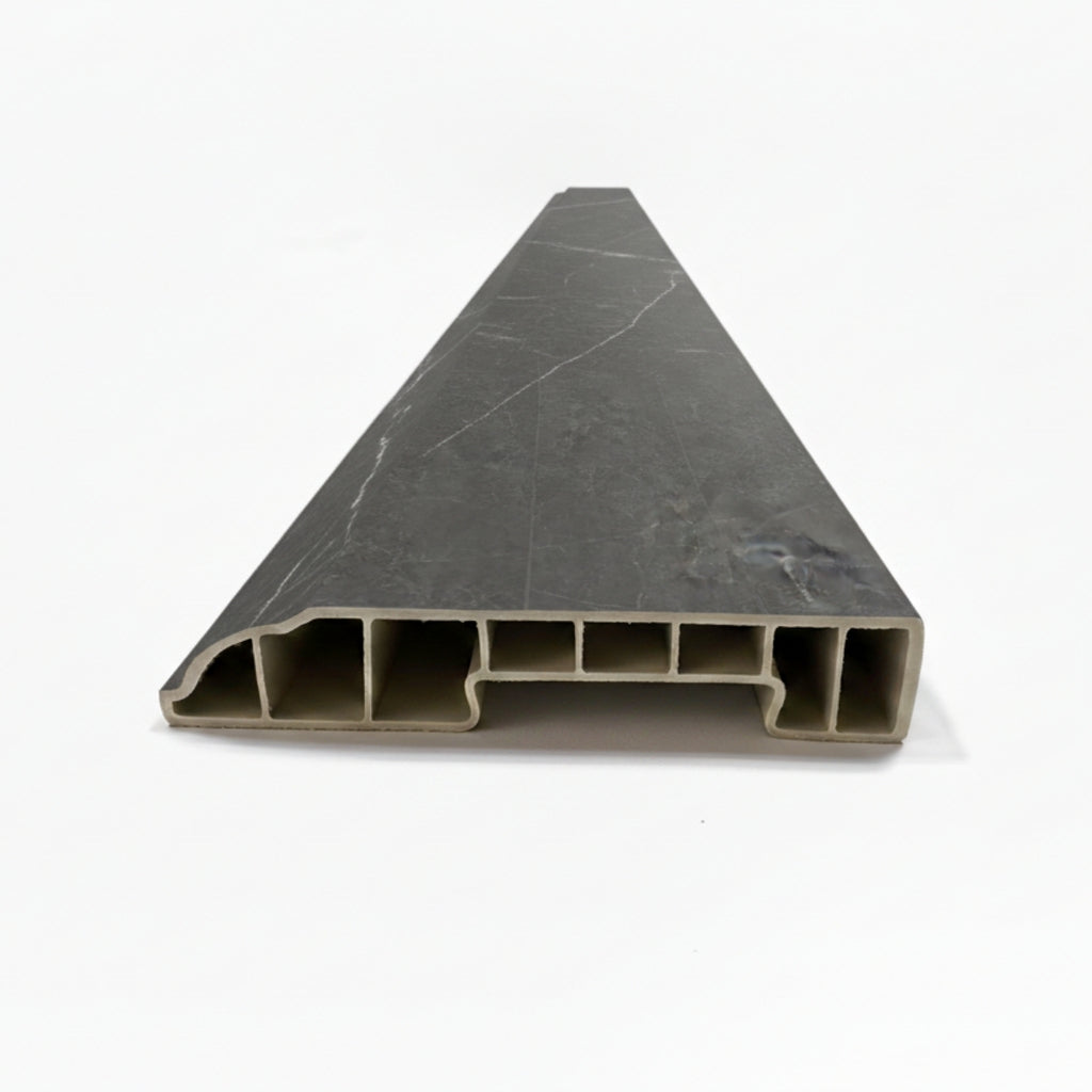 SPC Padlószegély 8 cm GRAPHITE MARBLE - 2,4 m
