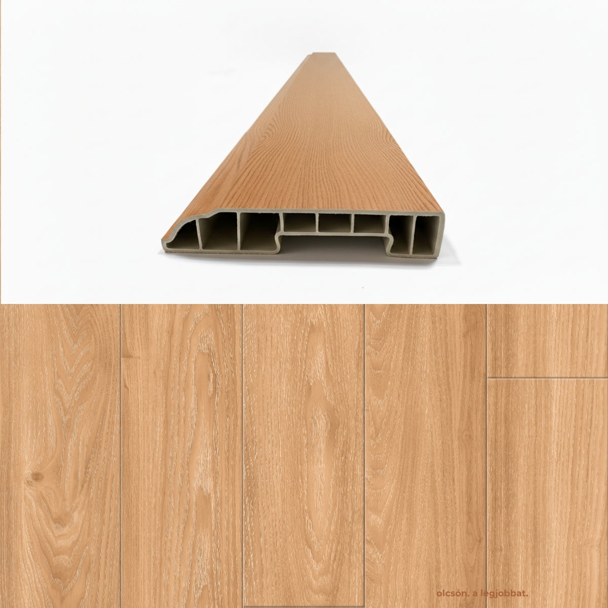 SPC Padlószegély 8 cm NATURAL OAK - 2,4 m