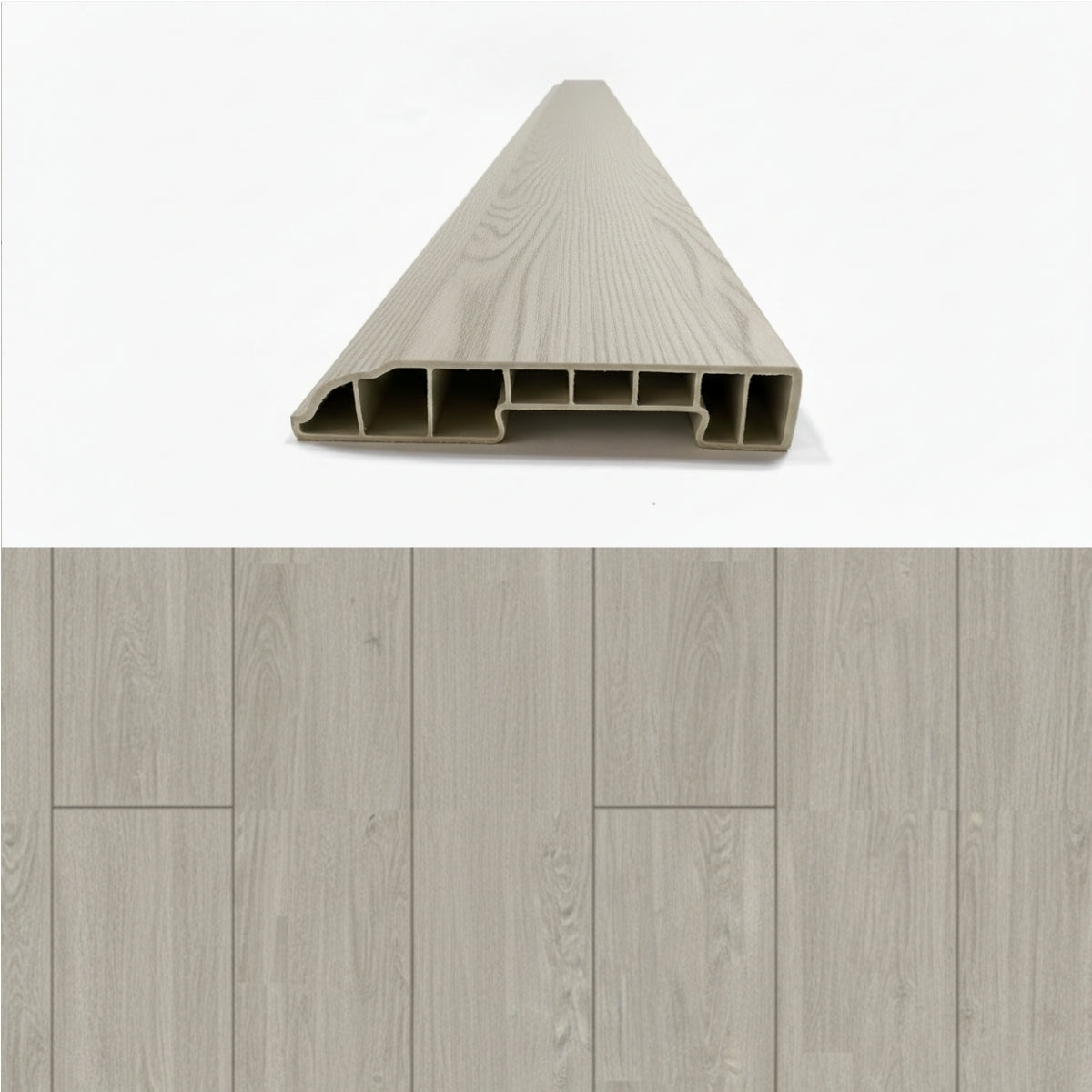 SPC Padlószegély 8 cm NORDIC GREY - 2,4 m