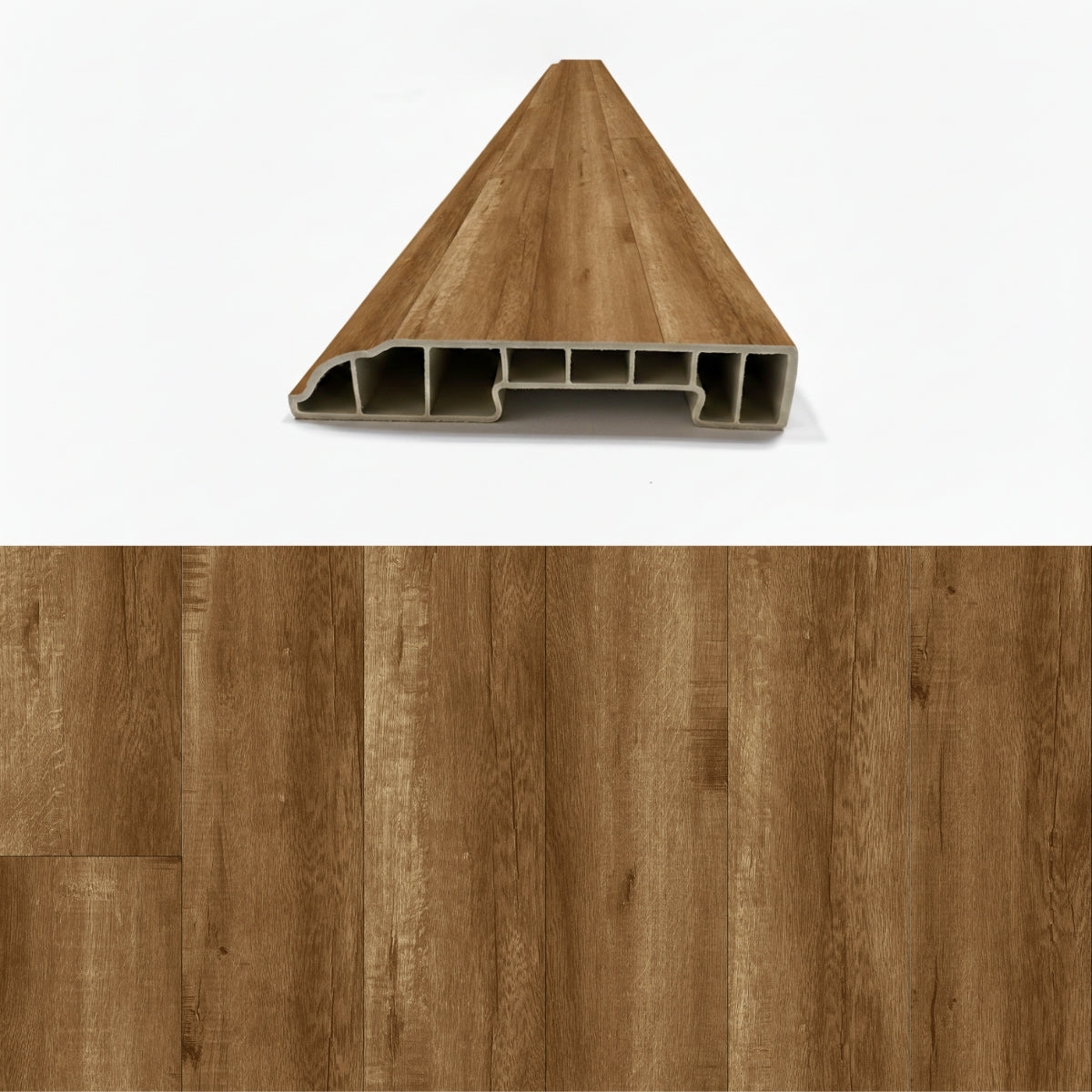 SPC Padlószegély 8 cm RUSTIC OAK - 2,4 m
